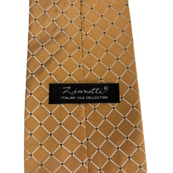 Zianetti Italian Collection Mens Silk Necktie Silk Business Formal Workwear - Picture 3 of 5